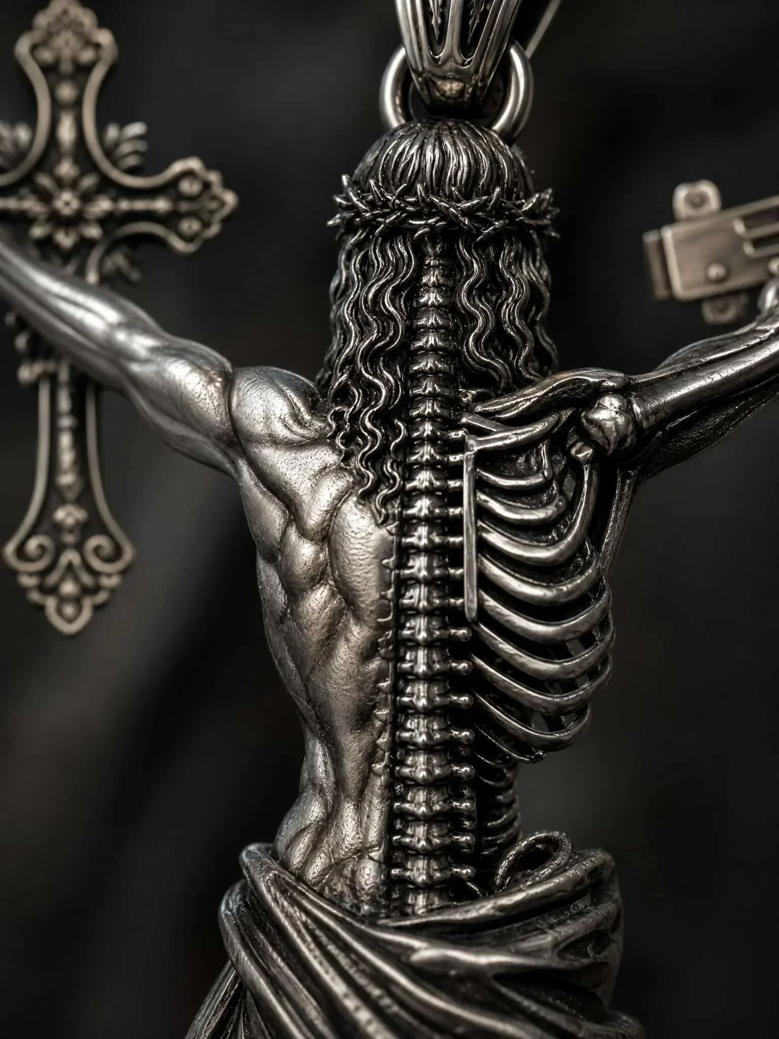 Jesus Skull Cross Series Stainless Steel Men Women Necklaces Accessories For Party Festival Three Colors Style Jewelry