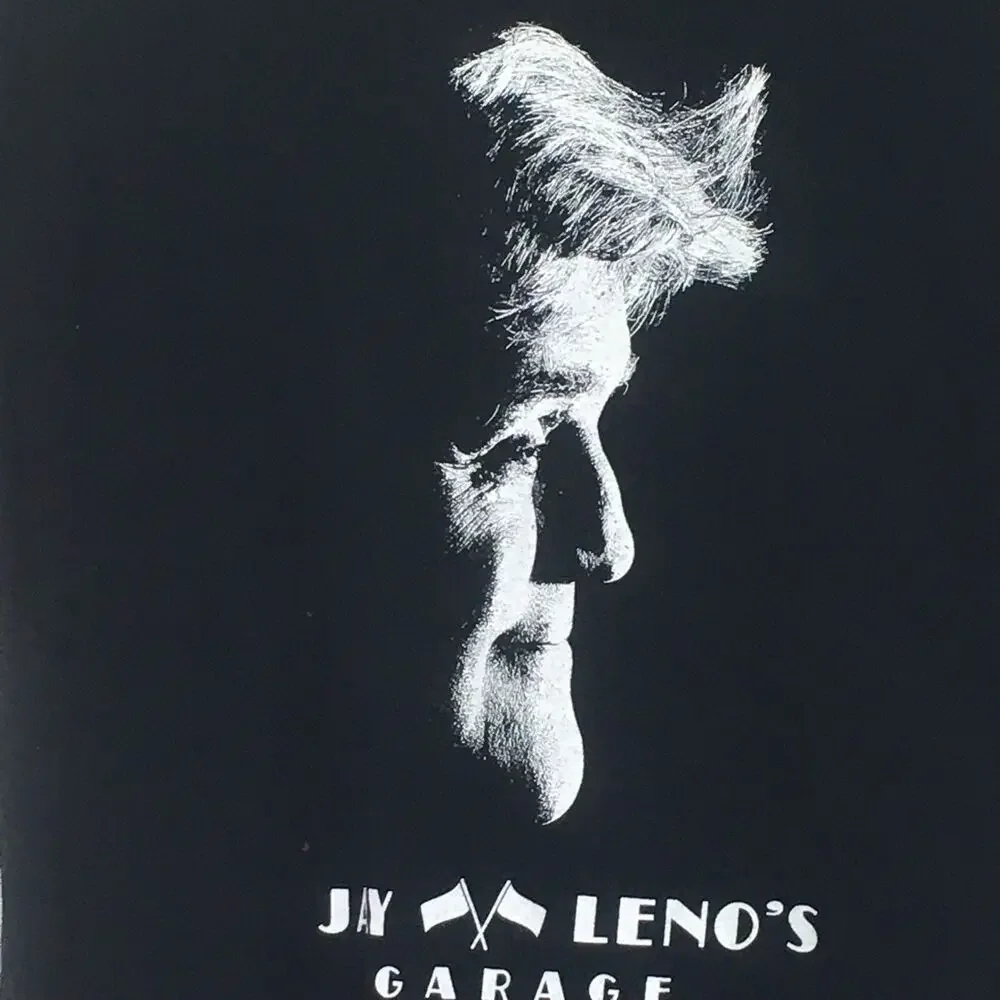 Jay Leno Shirt Black Short Sleeve Crew Neck Cotton Tee Regular Fit CNBC Tee L