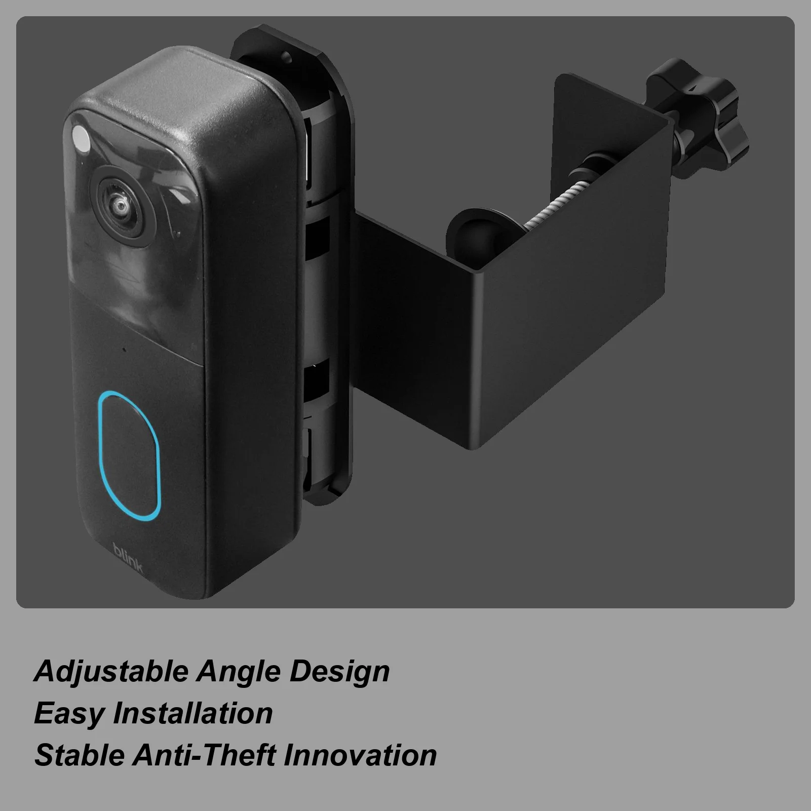 

Противоугонное крепление для дверного звонка, регулируемый угол, держатель для дверного звонка, без сверления, кронштейн для уличной камеры для безопасности, общежития, деловой комнаты