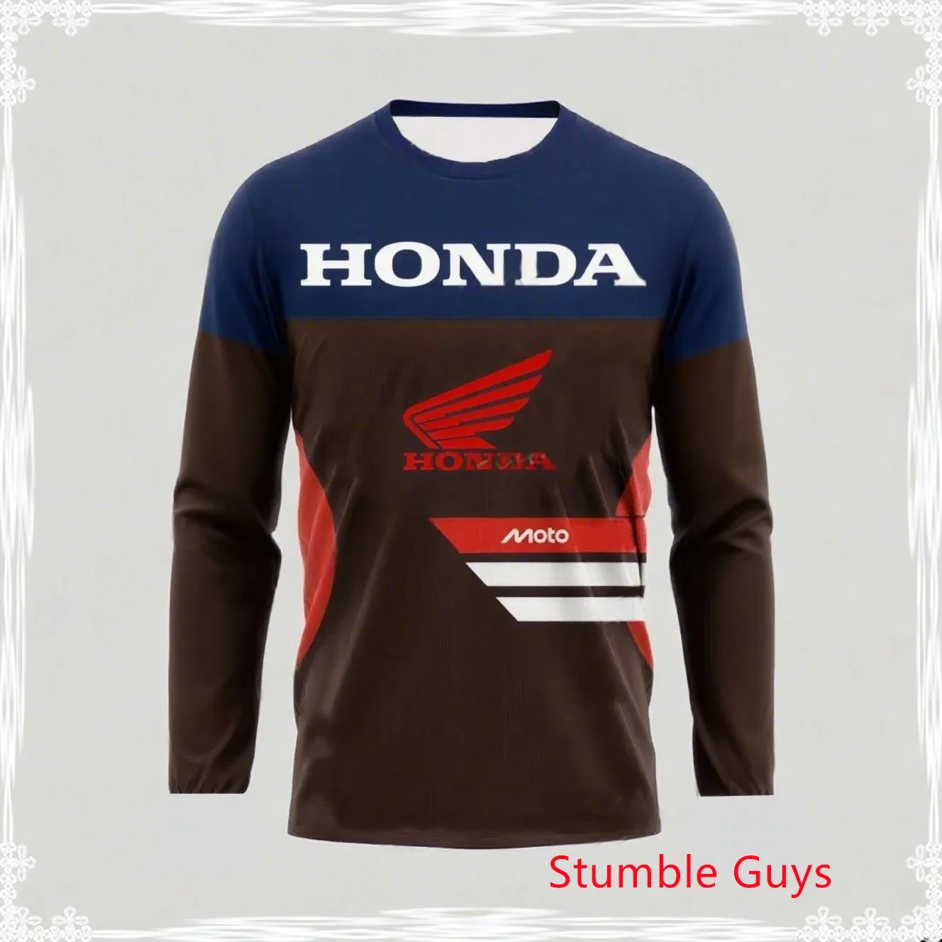 

Honda Summer Men's T-Shirt Quick-Dry Teen Long Sleeve Casual Fashion Sports Motorcycle Racing Car Brand​
