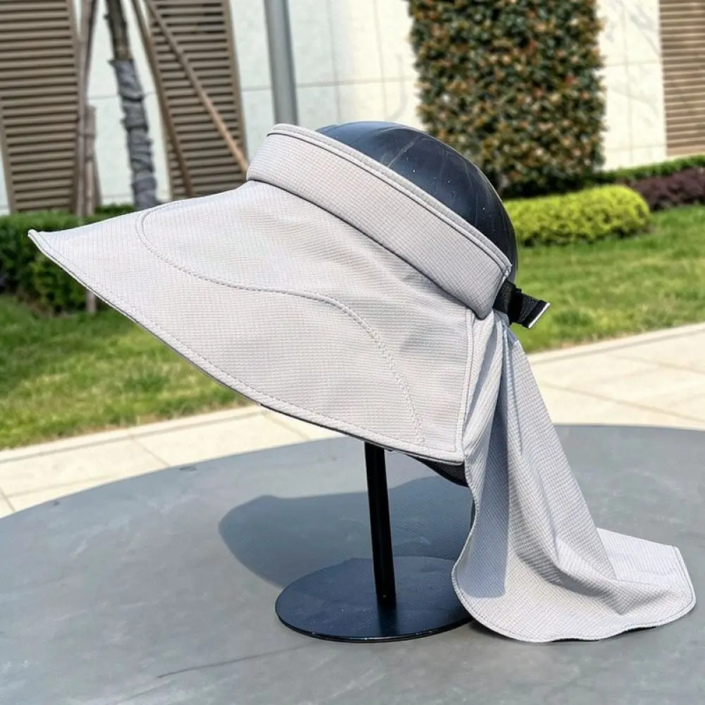 Summer Sun Visor Hat Women Wide Brim Foldable Cap Neck Cover UV Shield Breathable Outdoor Gardening Travel Accessory