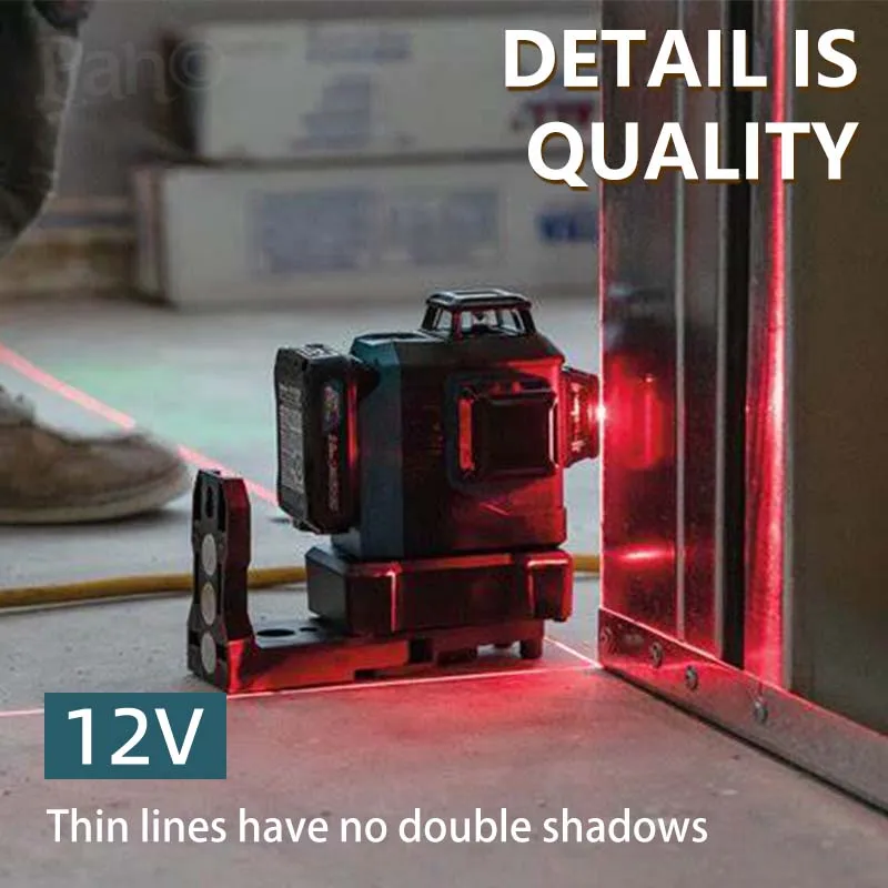 Makita High-Precision 16-Line Cross Wall-Mounted Portable Level Green Light Laser High-Precision 360 Horizontal Vertical