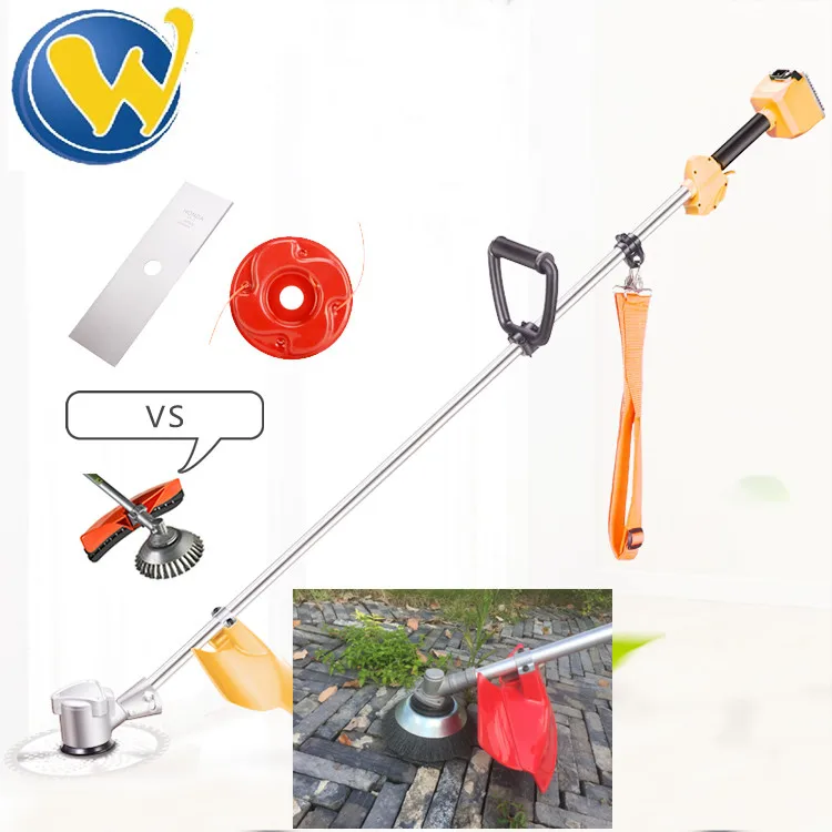 New Developed Industrial Cordless Lithium-ion Battery Brush Cutter Grass Trimmer With Single Cylinder 4-Stroke Engine OEM