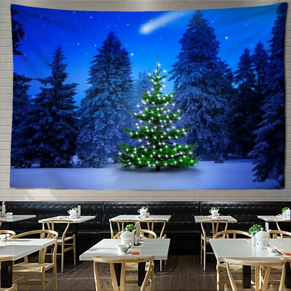 MINISO Böhmischer ChrisBohemian-Stil 2025, Weihnachts-Wandteppich, Wandbehang, Raumdekoration, Neujahrsgeschenk, Rentier im böhmischen Stil
