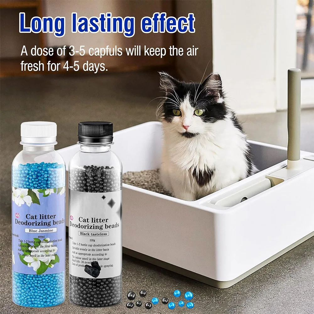Deodor Bead For Cats Toilet Absorb Deodorant Beads For Cat Litter Box 6 Flavors Aromatic Litter Cat Pet Cleaning Supplie ﻿