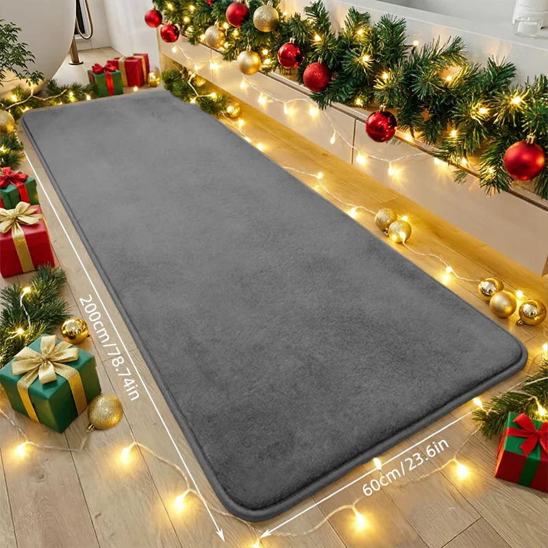 1Pc Soft and Comfortable High-Quality Coral Fleece. Simple and Elegant Design, Available in Six Colors. Large Size Luxury Memory Foam Absorbent Bathroom Mat. Anti-Slip Dot Design. Suitable for Bathroom/Kitchen/Entryway