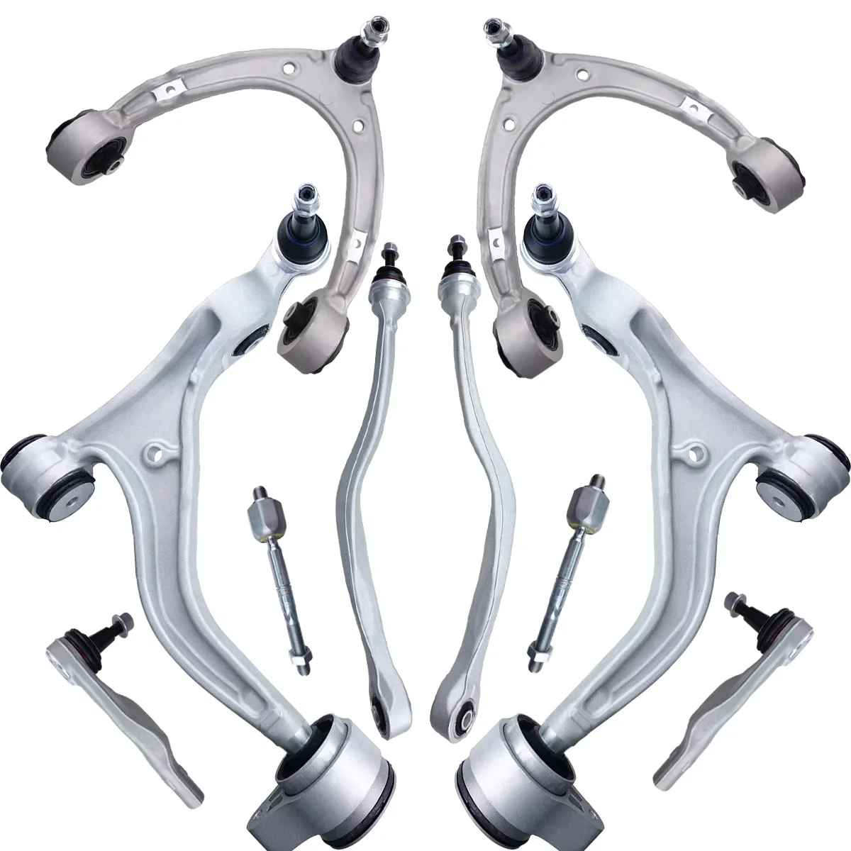 Svenubee 10Pcs Front Upper Lower Control Arm Sway Bar End Link Set for Porsche Panamera 971 2017 2018 2019 2020 2021 2022