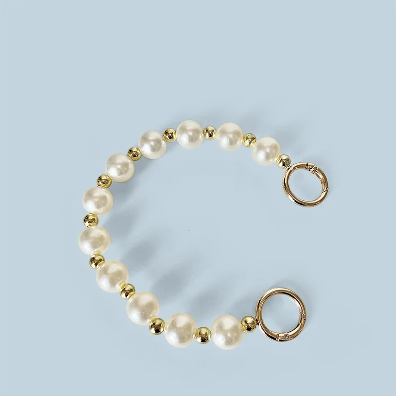 2024 New Handwoven Chain Accessories Bag Handbag with Handheld Short Chain Single Buy Accessories Chain Pearl Chain