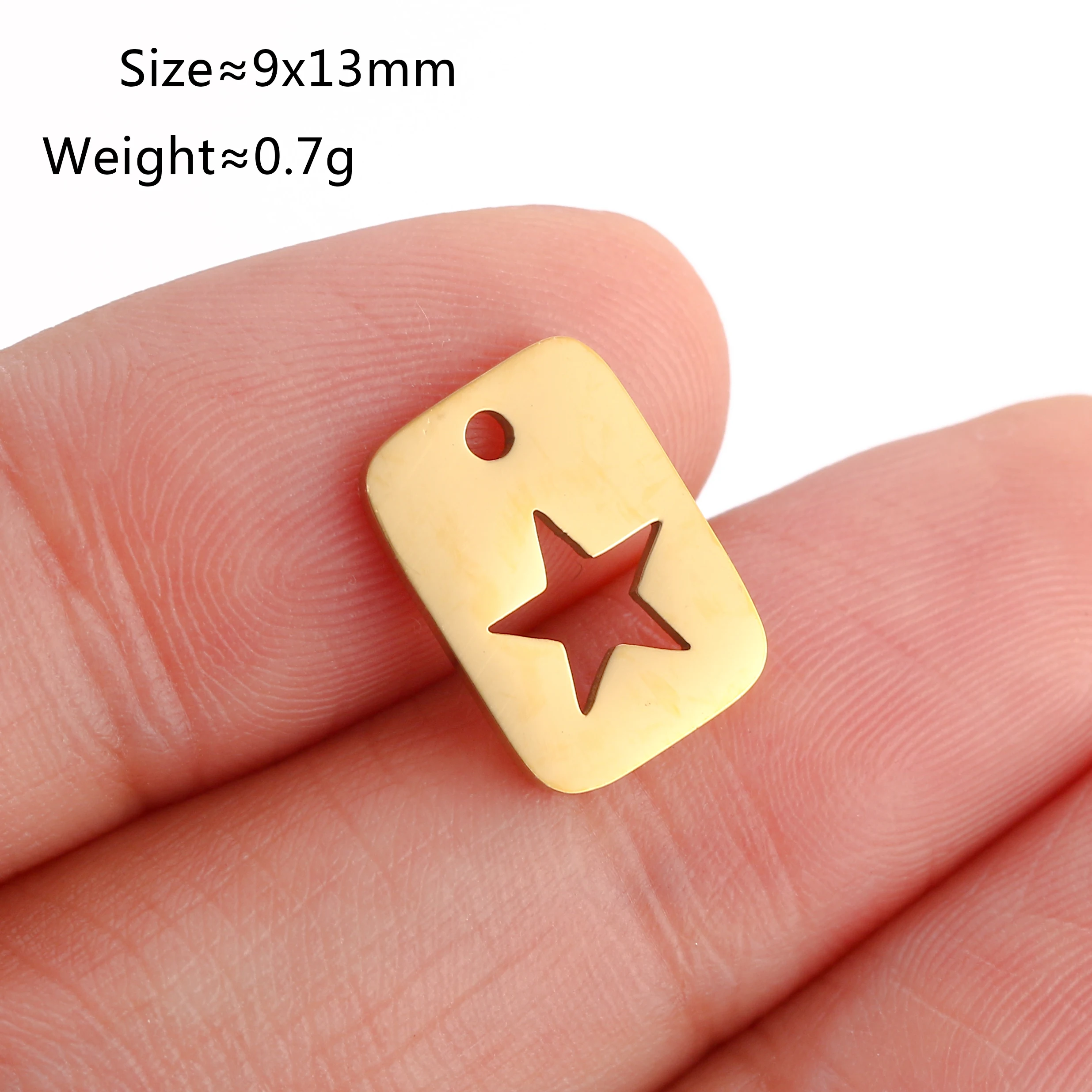 5 Teile/los Celestial Mini Star Charms Edelstahl Pentagramm/Astral/Meteor/Mond Anhänger DIY für Ohrring Armband schmuck Machen