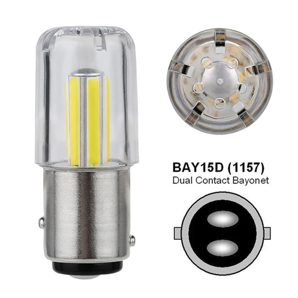 6 Filament P21/5W LED 1157 Car Signal Turn Light Super Bright Auto Lamp BA15D Bulb DRL White 12V Drop Shipping Supported