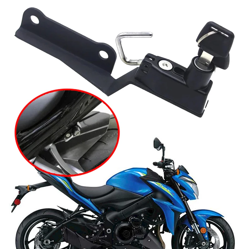 

Fit For GSX-S1000 GSXS1000 2020 2021 2022 Motorcycle Accessories Helmet Lock Aluminum Alloy Mount Hook Side Anti-theft Security