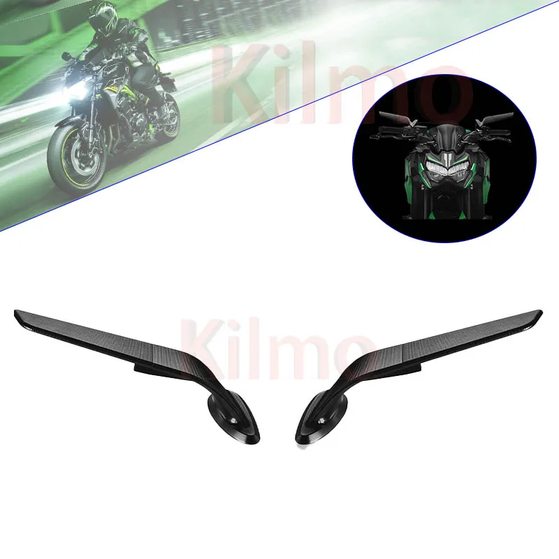 

for Kawasaki Z1000 Z900 Z800 Z750 Z650 Z400 Z300 Z250 motorcycle fixed wind wing competitive rearview mirror reversing mirror