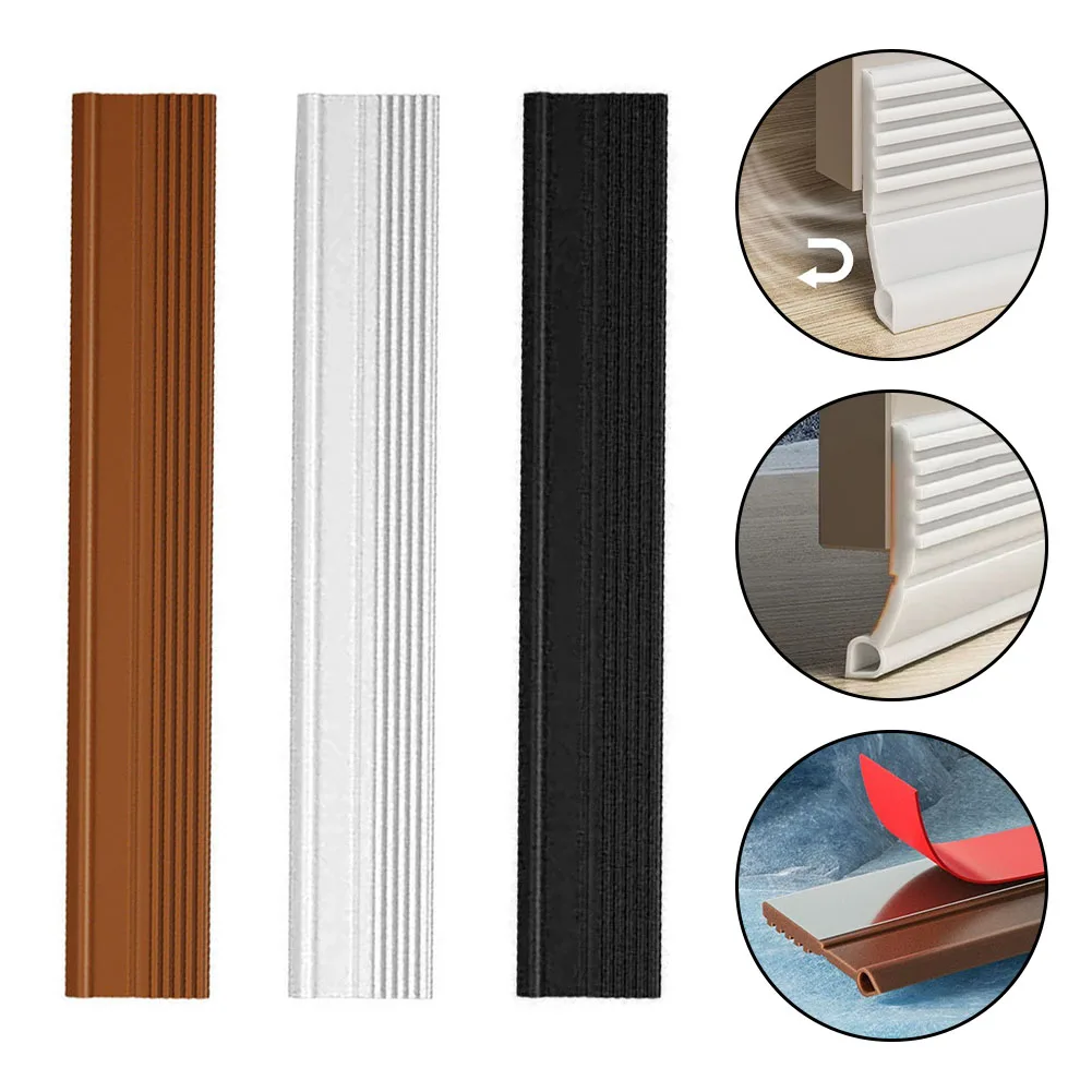 Door Bottom Sealing Strip Windproof Door Gap Sound Insulation Strip Under Door Weatherstrip Sealing Strips Anti-Cold Gap Blocker