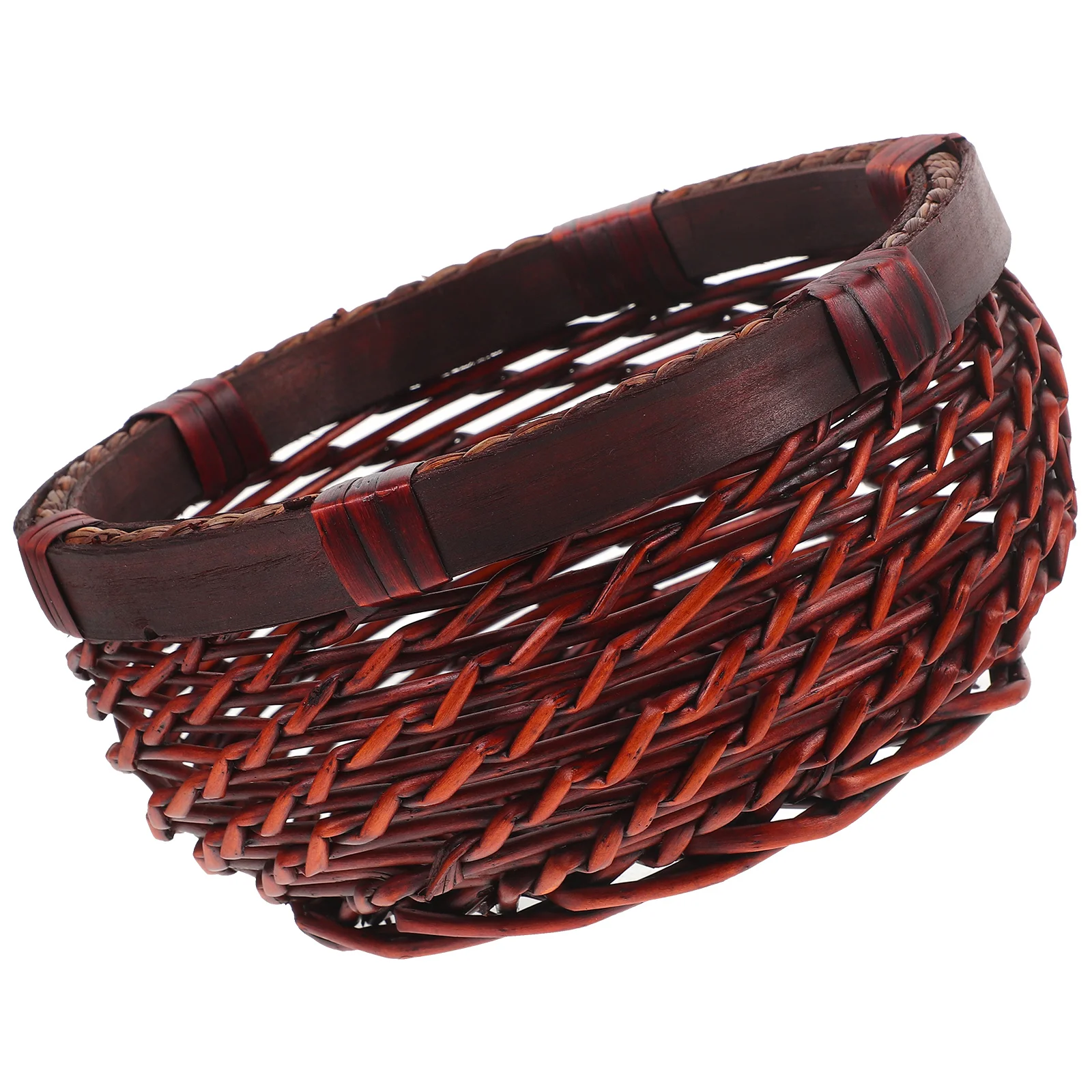 Bread Basket Rattan Woven Container Countertop Basket Fruit Storage Basket for Kitchen Woven Bread Basket