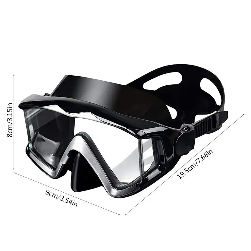 Snorkel Diving Goggles Panoramic Scuba Diving Goggles Adult Youth Panoramic Swim Goggles With Nose Cover For Diving Snorkeling