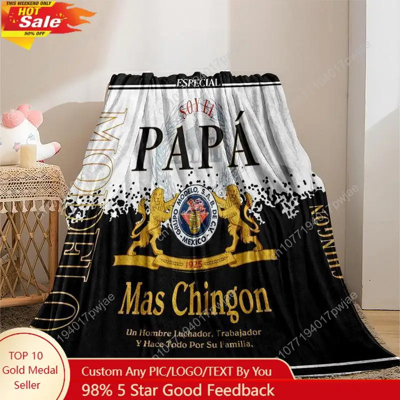 

Letter Print Blanket Gift for Dad Casual SoftThrow Blanket Bedroom Accessories, RoomAccessories Warm Napping Custom Blankets