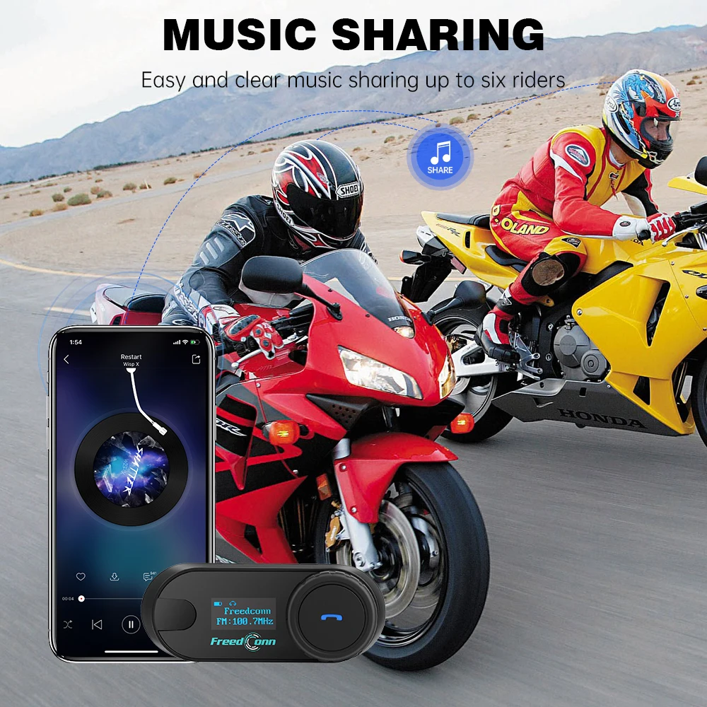 Intercomunicador Bluetooth par - Motorcycle Intercom Mesh 2000M avaliação e preço