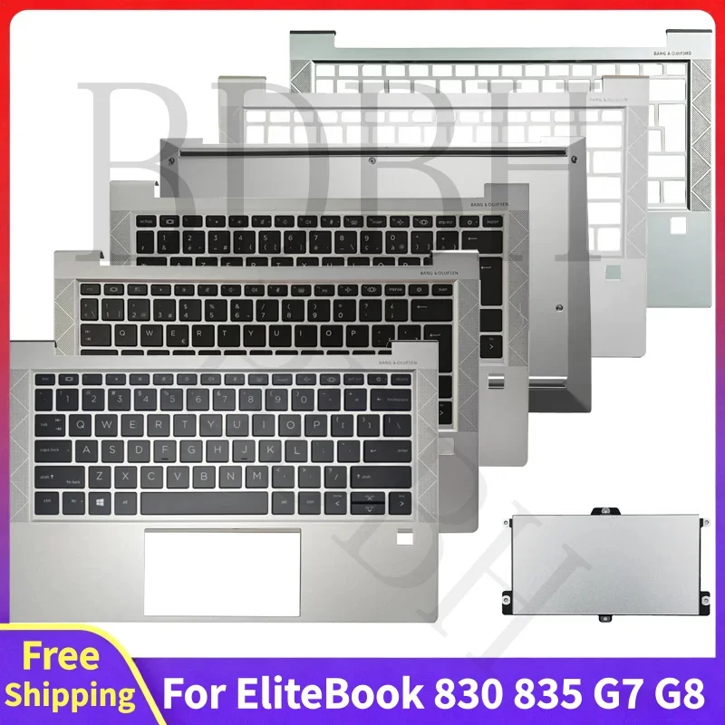 For EliteBook 830 G7 830 G8 835 735 G7 G8 New Replace Laptop US/UK/SP/FR With Backli Palmrest Touchpad Bottom Case Accessories