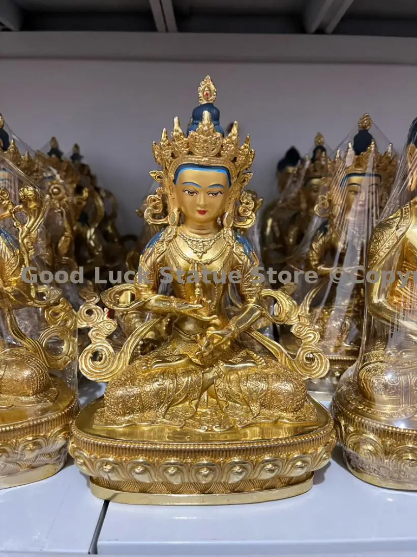 Buddhism supplier COPPER gilding Vajrasattva Vajra Power buddha Tibet Buddha statue HOME Altar worship Effective protection