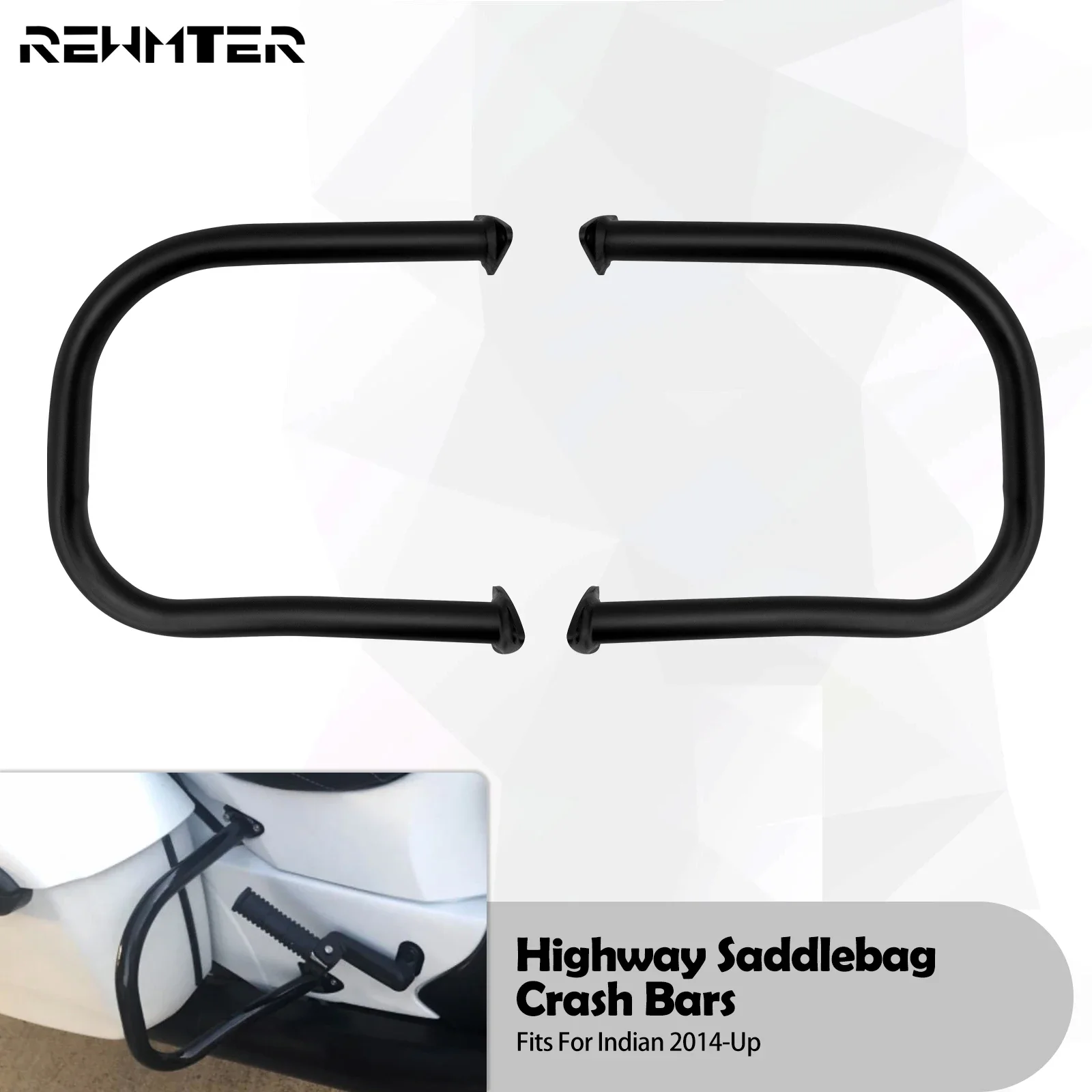 

Motorcycle Saddlebag Guard Rear Highway Crash Bar Protection Bumper For Indian Chieftain Vintage Chief Classic Springfield 14-Up