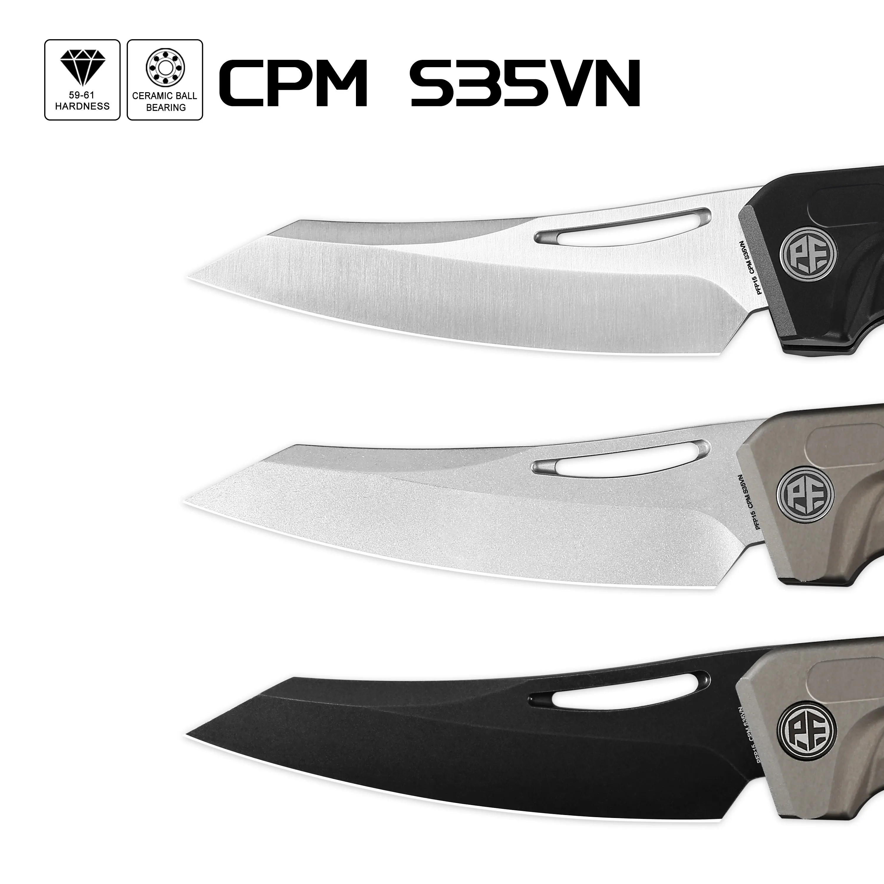 Petrified Fish PFP15 Frigate Folding Knife - S35VN Blade, Aluminum Handle