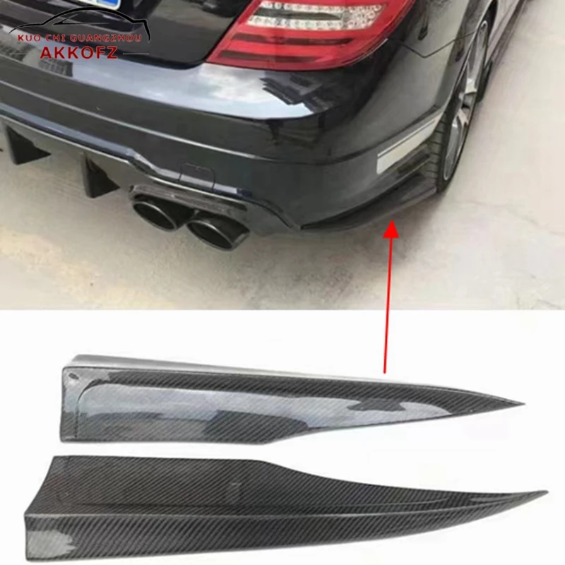 

ДЛЯ Benz C63 W204 AMG 4-дверный 2011-2014 специальный угол обертки из углеродного волокна C63 угол обертки задней губы