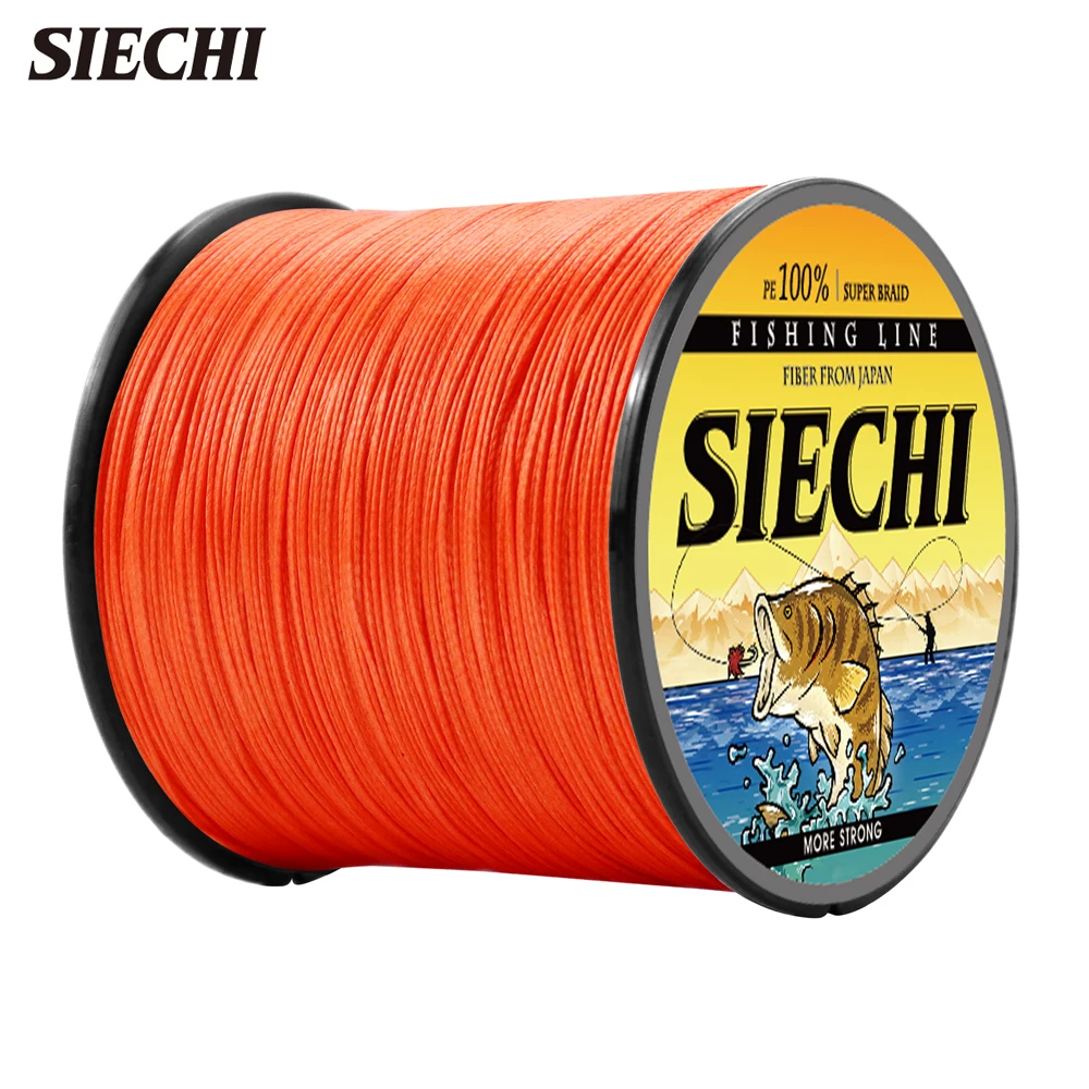 SIECHI Braided Line 4X 300m 500m 1000m  9 Colors Max Drag 80