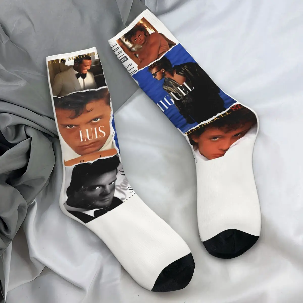 Luis Miguel Tour 2024 Stockings Women Men Socks Soft Gothic Socks Autumn Outdoor Non-Slip Custom Socks Birthday Present