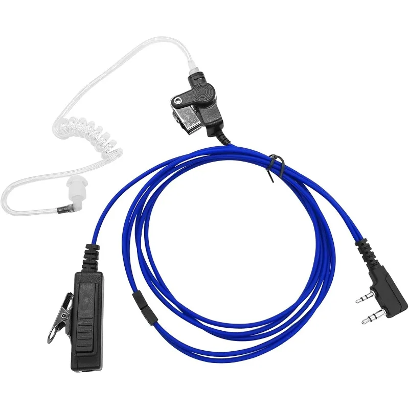 K1 Surveillance Headset with PTT Mic Security Acoustic Tube Earpiece for Baofeng UV-5R UV-82 UV-82HP BF-888S BF-F8HP AR-152 Arcs