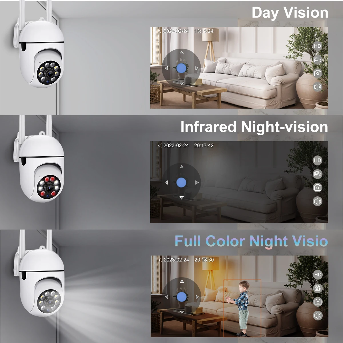 5MP Wifi Camera IP Outdoor 4X Zoom 5G Wireless Security Protection Monitor AI Smart Tracking Surveillance Cameras Two-way Audio