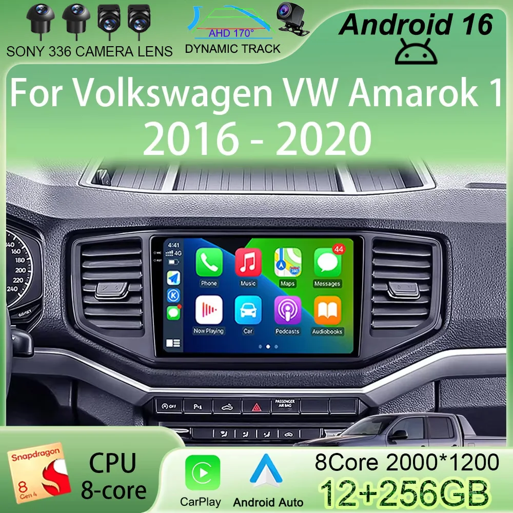 

Мультимедийная система Android 16 для Volkswagen VW Amarok 1 2016-2020: автомагнитола, GPS-навигация, DVD, Bluetooth