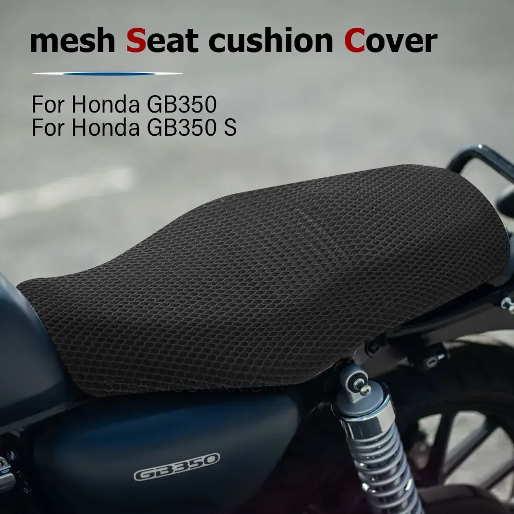 For Honda GB350 GB350S GB 350 S Motorcycle Anti-Slip 3D Mesh Fabric Seat Cover Breathable Waterproof Cushion