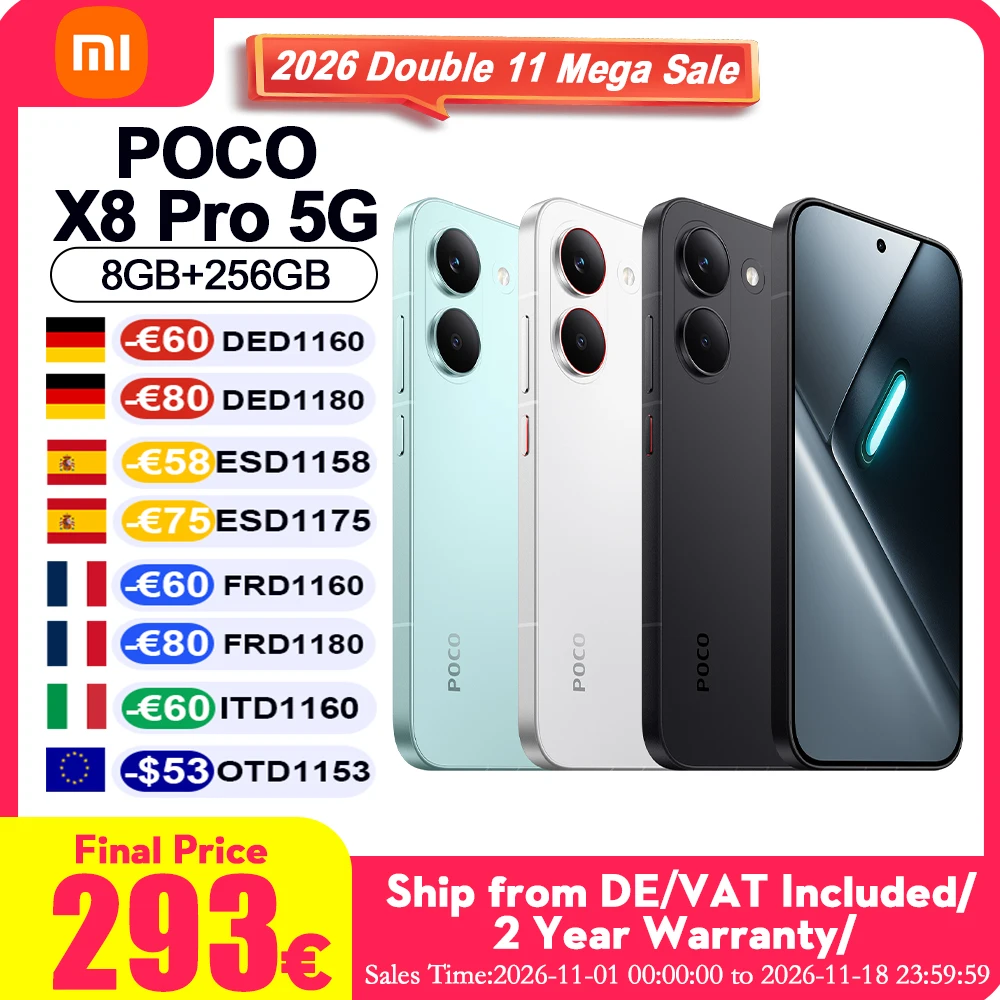 Poco Negro Versión Global X8 Pro 8Gb 256Gb 12Gb 512Gb Teléfono 5G Nfc Dimensity 8500-Ultra Batería De 6500Mah - Imagen 7