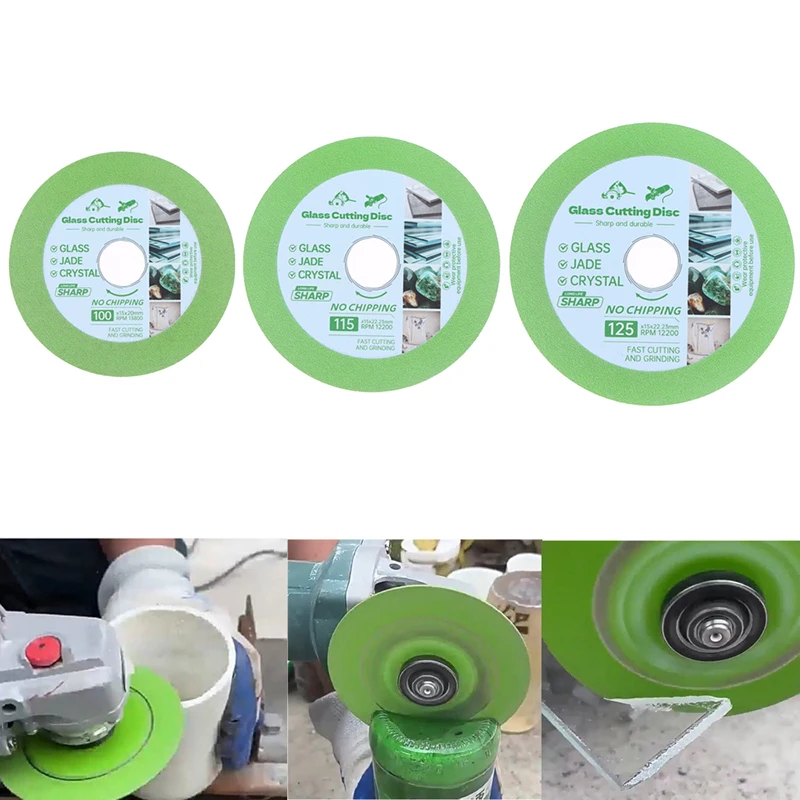 1 Stück 100/115/125 mm ultradünnes Sägeblatt Diamant Jade Weinflasche Keramikpolitur Winkelschleifer Maschine Glas Trennscheibe