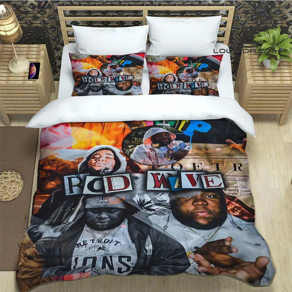 Rapper rod wave Printed Bedding Sets exquisite bed supplies set duvet cover comforter set bedding set luxury birthday gift