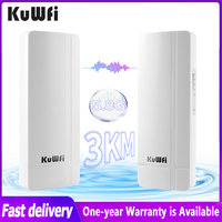 KuWFi 900Mbps Wireless Bridge 5.8G Outdoor Wifi Router Wifi Extender 3KM Long Range Point to Point Wifi Coverage For Cameras