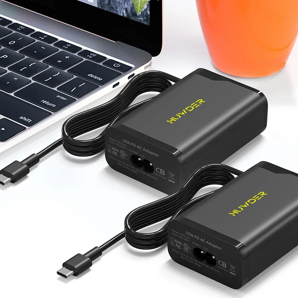 

HUWDER Smart Device Desktop Power Adapters Fast Charging Type C PD Charger For Ipad Samsung Laptop Mobile Charger 65W