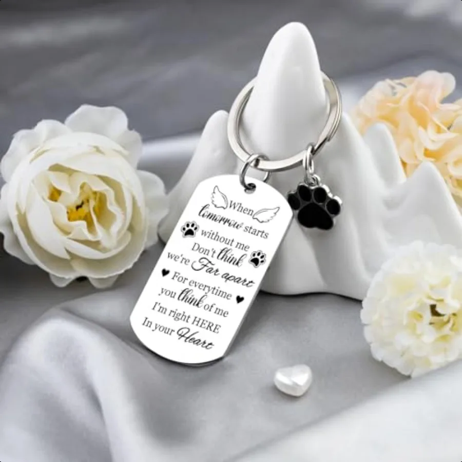 هدايا تذكارية للكلاب لفقدان الكلاب، هدايا تذكارية للحيوانات الأليفة للكلاب، سلسلة مفاتيح التعاطف للكلاب والقطط، إعادة الفطائر #5
