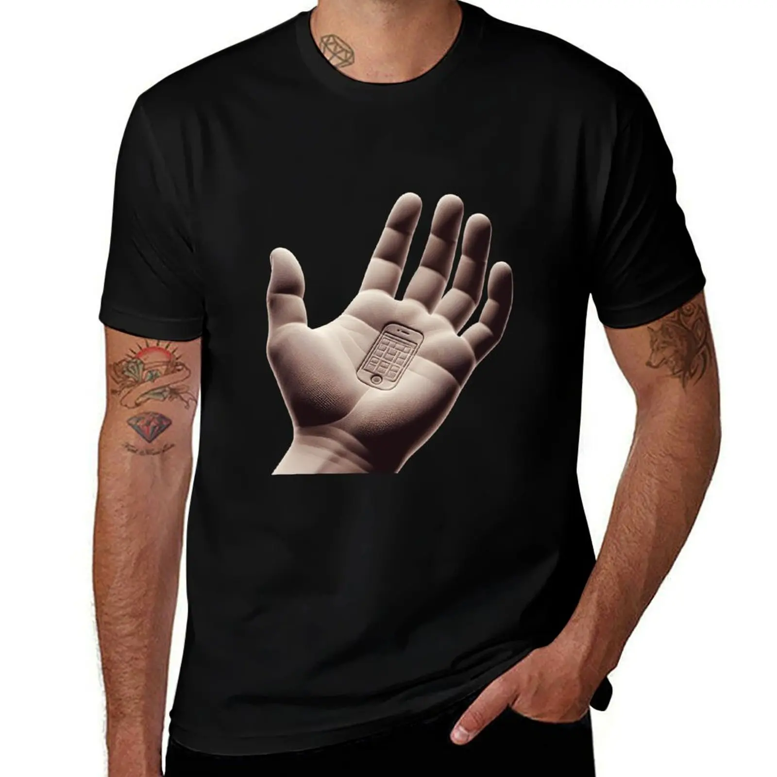 

Oops cellphone imprint on hand T-Shirt funny t shirts man funny t shirts dark humor man tshirt T-Shirt