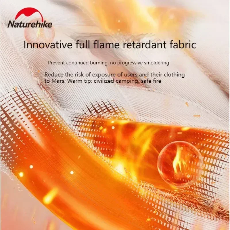 Naturehike Flame Retardant Warm Shawl Hiking Travel Outdoor Ultralight Splicing Windproof Blanket Multi-Purpose Carpet Cloak