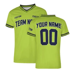 Green Soccer Jersey For Men Home/Away Custom Team Game Football Shirts Training And Exercise Tshirts Sportswear