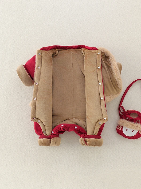 طفل السنة الجديدة الزي الملابس الشتوية Thiened قطعة واحدة دعوى للبنين والبنات Cisas ملابس الاحتفال بالعام الجديد