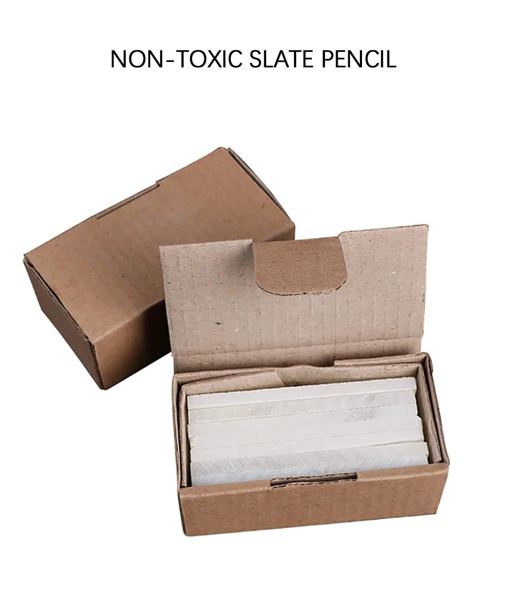 Slate Pencil Soft Mineral Strips For Metal Cutting Scribing Crystal Talc Pen Construction Marking Plaster Pen Dust-free Chalk