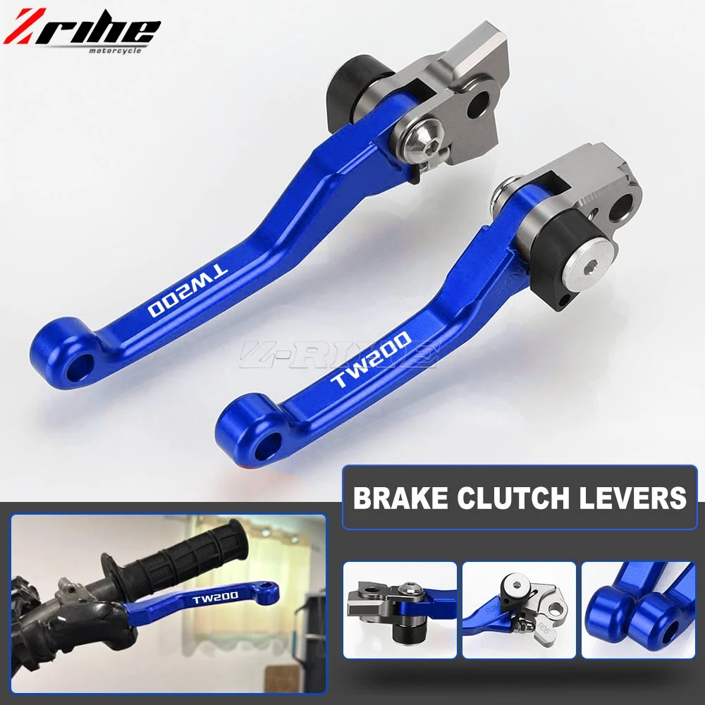 

Pivot Brake Clutch Levers For YAMAHA TW200 2000-2017 2016 TW 200 Motorcycle Accessories Dirt Pit Bike Handle Bar Aluminum CNC