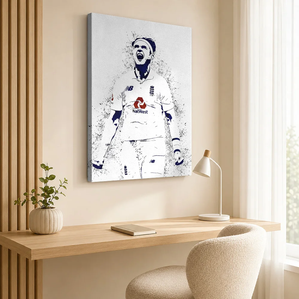 Stuart Broad Canvas Print Poster Customized Modern Aesthetic Wall Paintings Decoration for Bedroom Ready to Hang Gift for Fans
