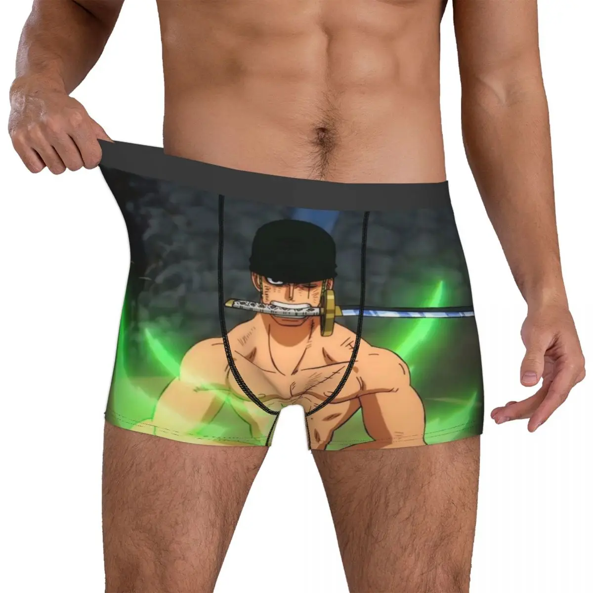 لوفي زورو توني تشوبر أنيمي الملاكمين متعة الملابس الداخلية الملاكم السراويل الكمامة هدية للرجل #2