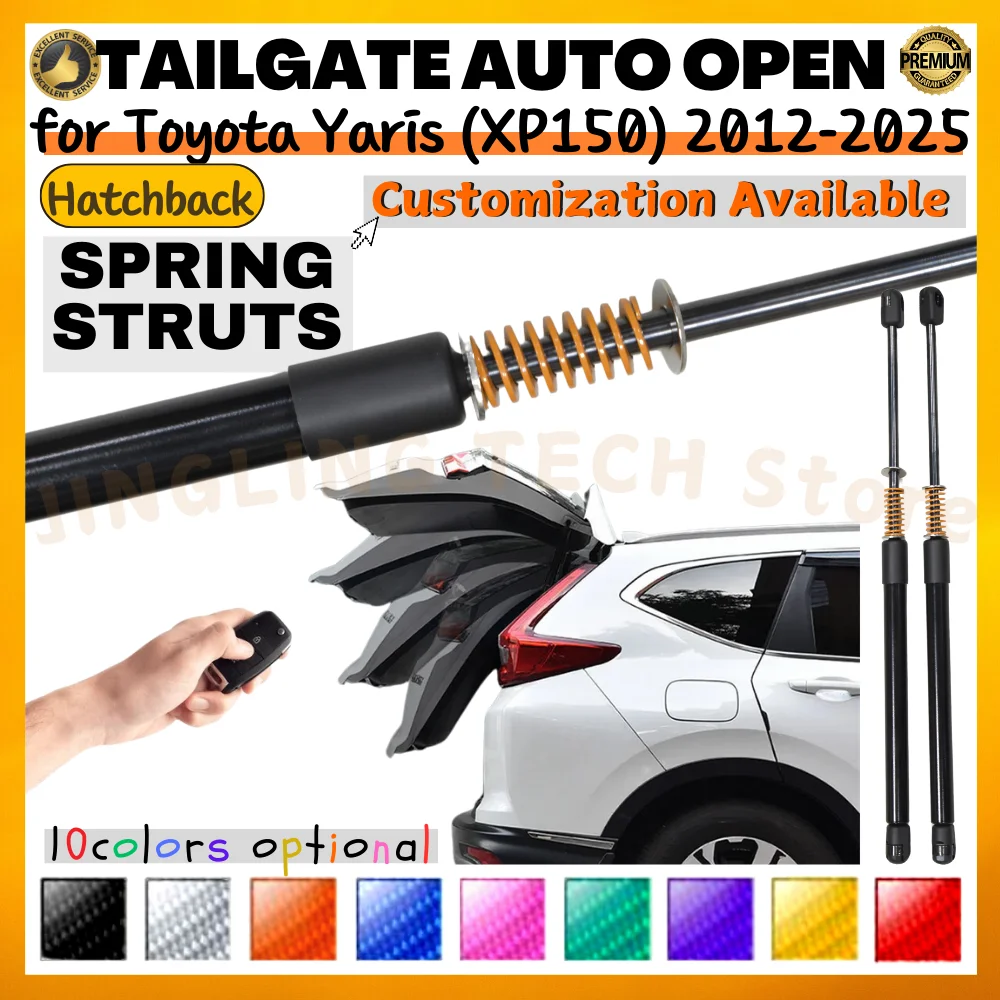 

Qty(2) Trunk Struts with Spring for Toyota Yaris (XP150) Hatchback 2012-2025 Rear Tailgate Boot Lift Supports Shock Absorbers