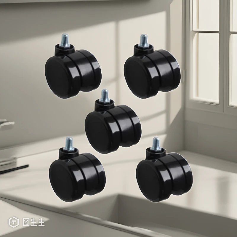 

(5 Packs) 2.5 Inch Universal Wheel Chair Caster Swivel Pulley Roller Office Chair Accessories for Computer Desk