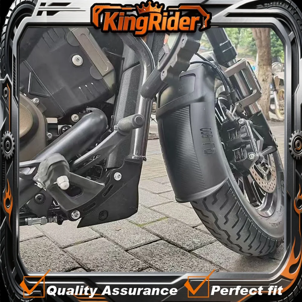 【Supreme quality】QJMOTOR SRV 600V Front Mudguard Lengthens Mud Shield QJ600-12B Modified Mud Shield to Prevent Mud Splash.
