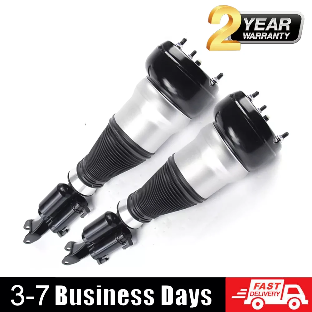 Pair Front Air Suspension Shock Struts Fit Mercedes W222 W217 S63 AMG 4Matic 15-